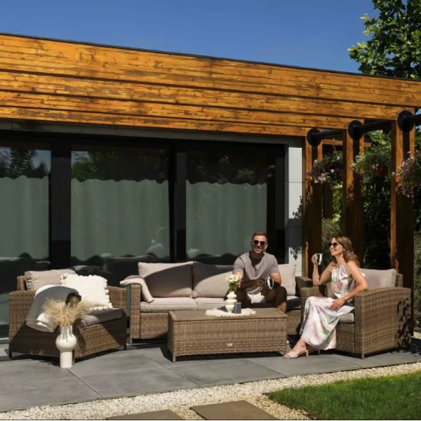 Комплект садових меблів Di Volio Veleti бежевий