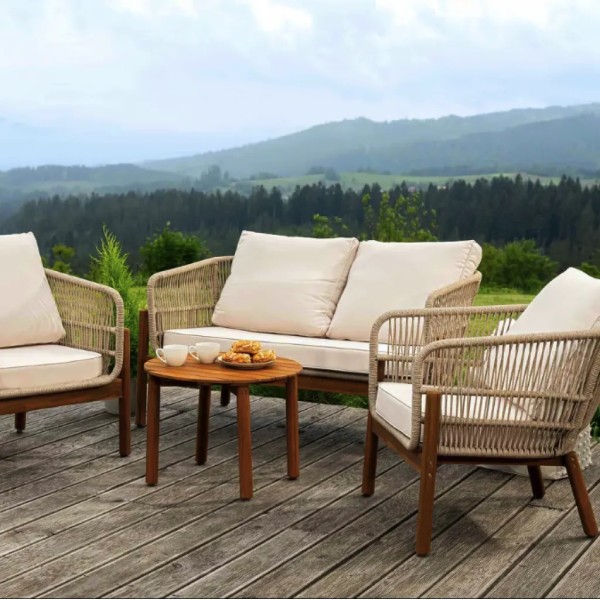 Комплект садових меблів Di Volio Deli бежево-кремовий