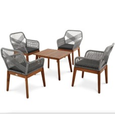 Комплект садових меблів Di Volio Piago сіро-графітовий