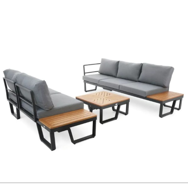 Комплект садових меблів Di Volio Veledo графітовий