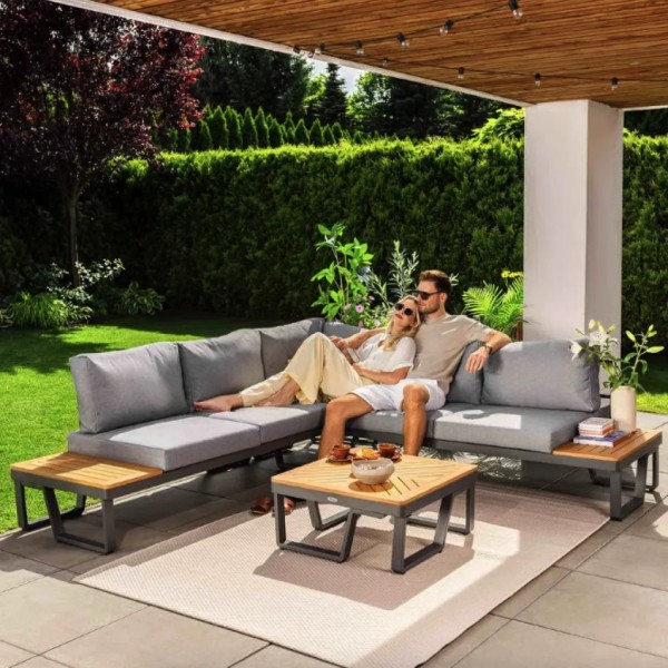 Комплект садових меблів Di Volio Veledo графітовий