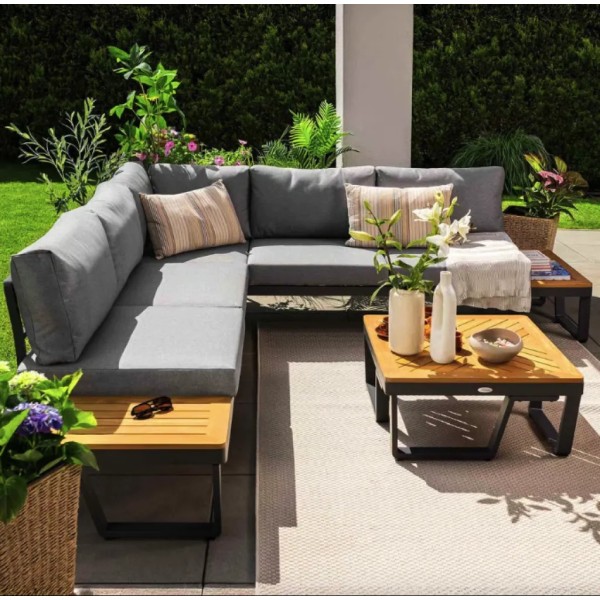 Комплект садових меблів Di Volio Veledo графітовий