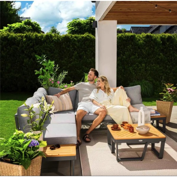 Комплект садових меблів Di Volio Veledo графітовий