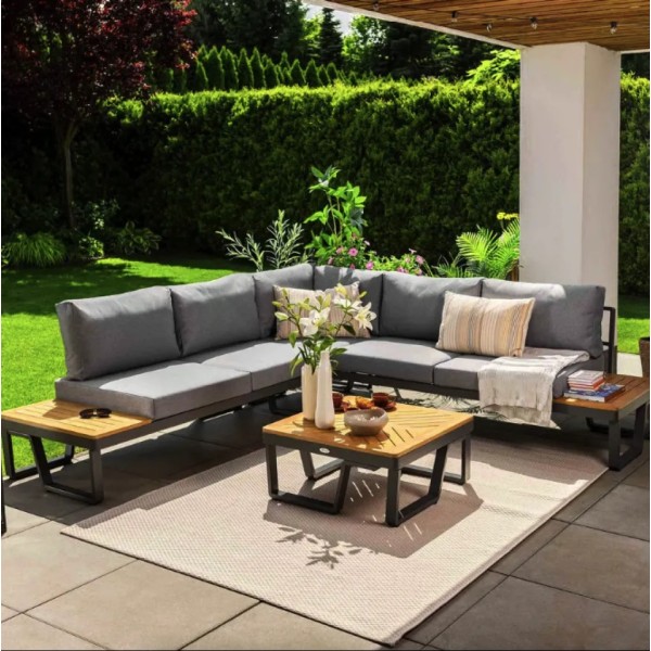 Комплект садових меблів Di Volio Veledo графітовий