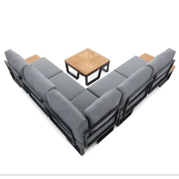 Комплект садових меблів Di Volio Veledo графітовий