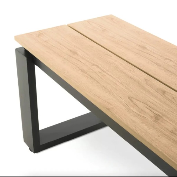 Набір садових меблів Di Volio Trento стіл + 2 лавки бежевий