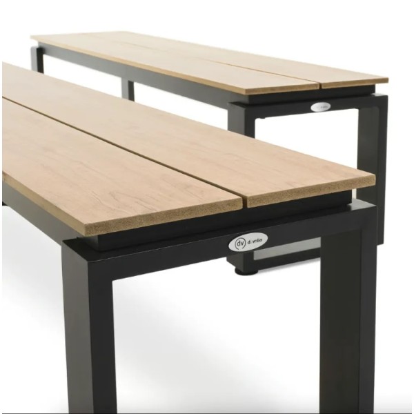 Набір садових меблів Di Volio Trento стіл + 2 лавки бежевий