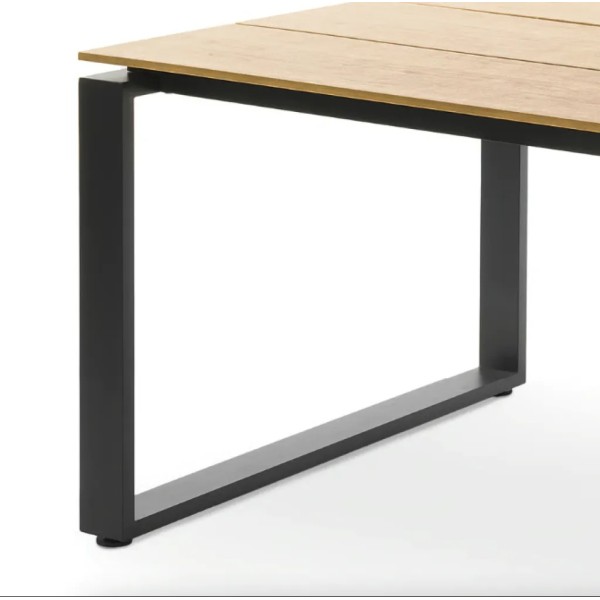 Набір садових меблів Di Volio Trento стіл + 2 лавки бежевий