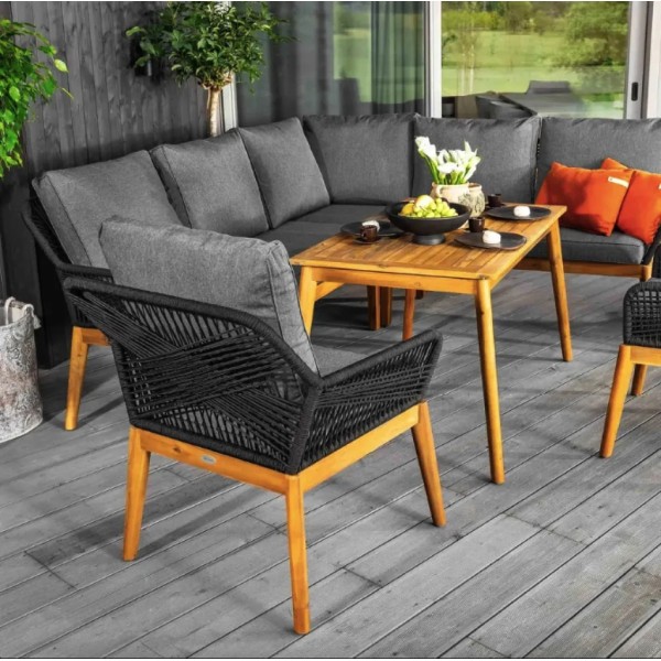 Комплект садових меблів Di Volio Albenga чорний