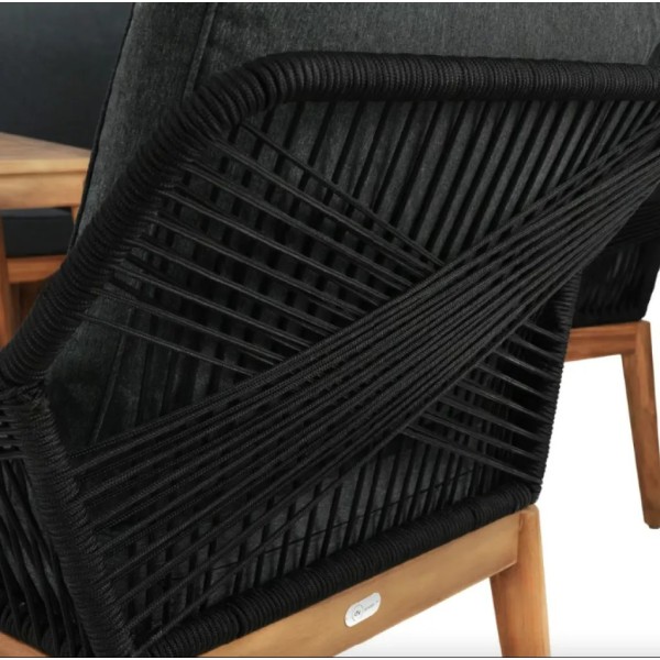 Комплект садових меблів Di Volio Albenga чорний