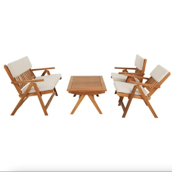 Комплект садових меблів Di Volio Lusiano складаний бежевий