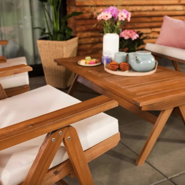 Комплект садових меблів Di Volio Lusiano складаний бежевий