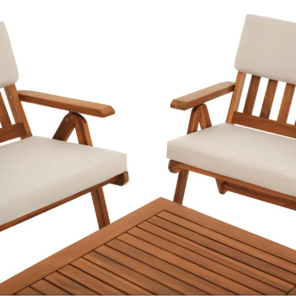 Комплект садових меблів Di Volio Lusiano складаний бежевий