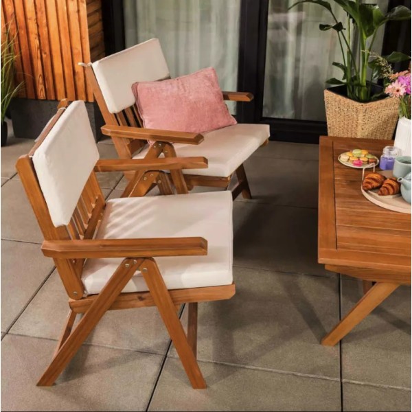 Комплект садових меблів Di Volio Lusiano складаний бежевий