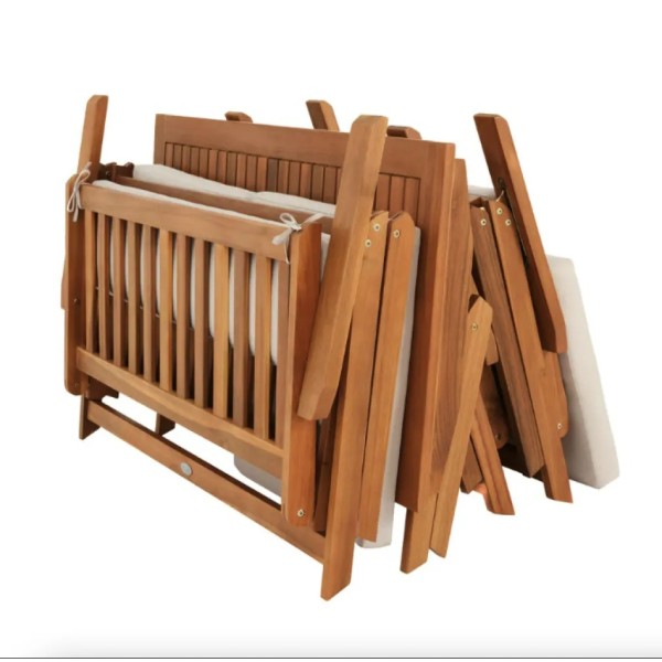 Комплект садових меблів Di Volio Lusiano складаний бежевий