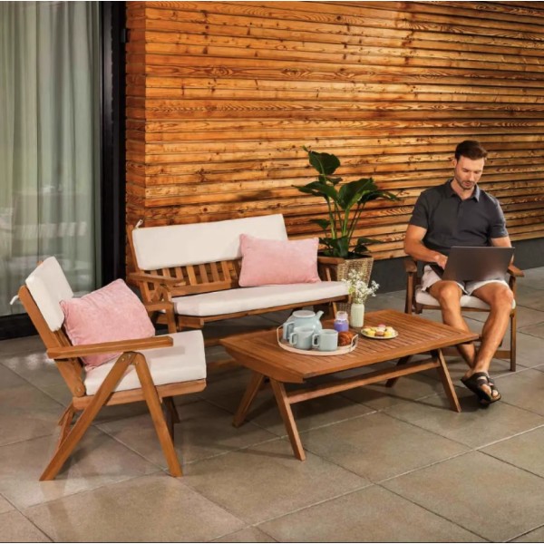 Комплект садових меблів Di Volio Lusiano складаний бежевий