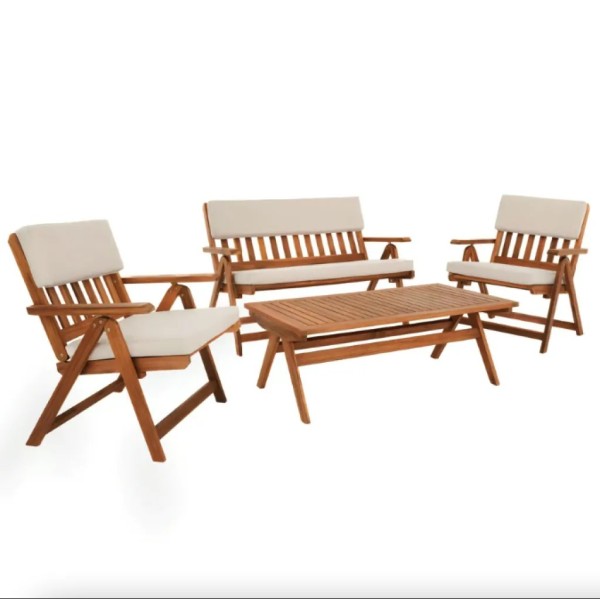 Комплект садових меблів Di Volio Lusiano складаний бежевий