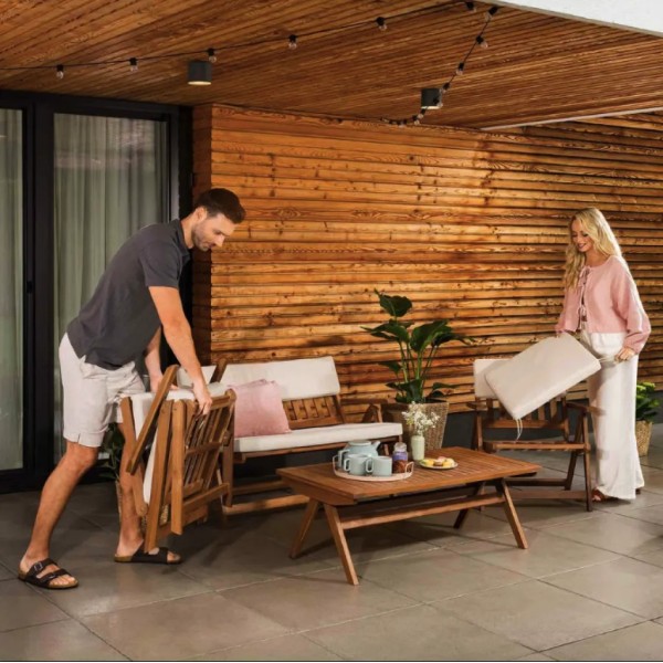 Комплект садових меблів Di Volio Lusiano складаний бежевий