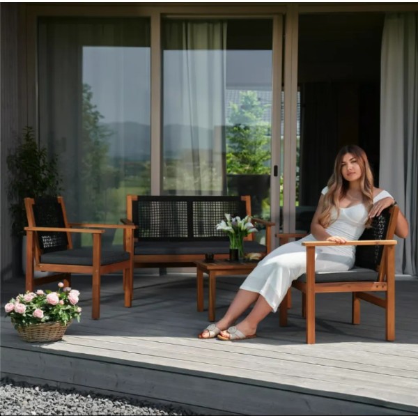 Комплект садових меблів Di Volio Marata чорний