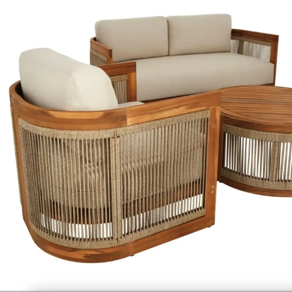 Комплект садових меблів Di Volio Groseto бежевий