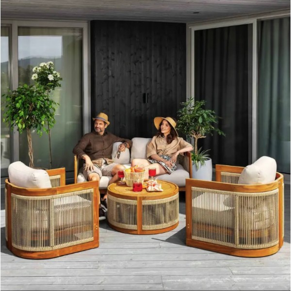 Комплект садових меблів Di Volio Groseto бежевий