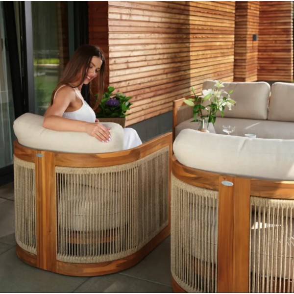 Комплект садових меблів Di Volio Groseto бежевий