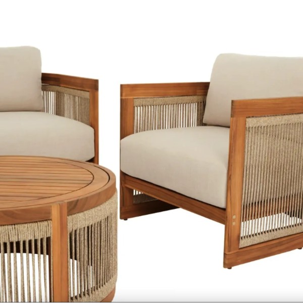 Комплект садових меблів Di Volio Groseto бежевий