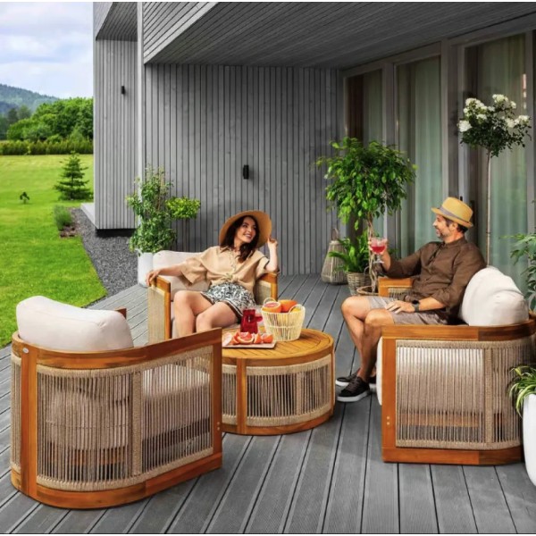 Комплект садових меблів Di Volio Groseto бежевий