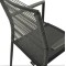 Садове крісло Di Volio Asti сірий/чорний