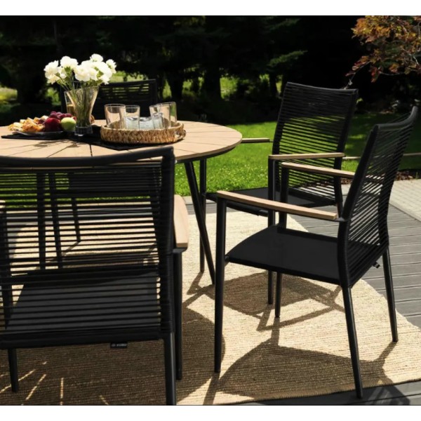 Садове крісло Di Volio Asti сірий/бежевий