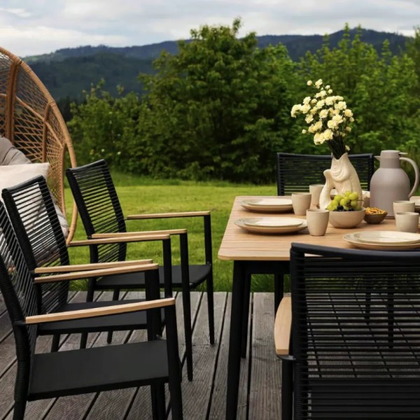 Садове крісло Di Volio Asti сірий/бежевий