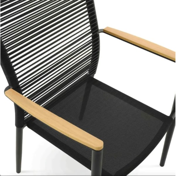 Садове крісло Di Volio Asti сірий/бежевий