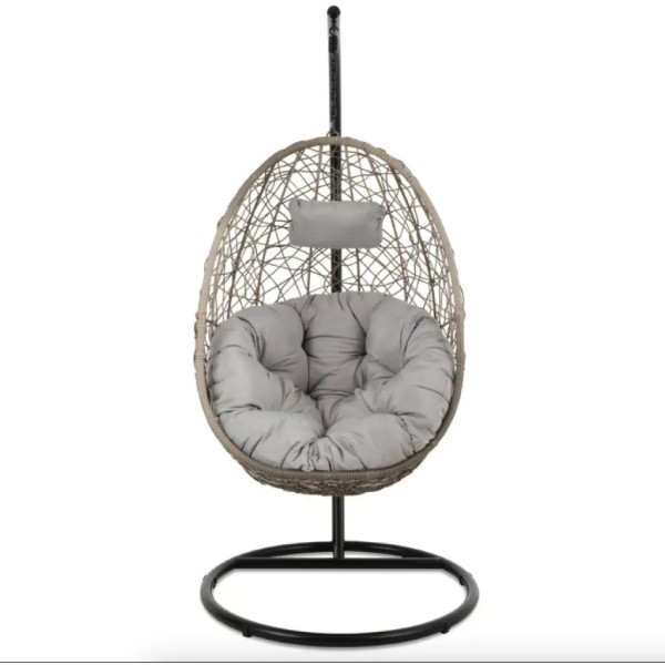 Підвісне крісло-кокон Di Volio Bacoli одномісне сіре