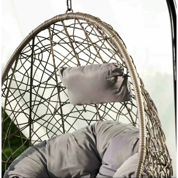 Підвісне крісло-кокон Di Volio Bacoli одномісне сіре