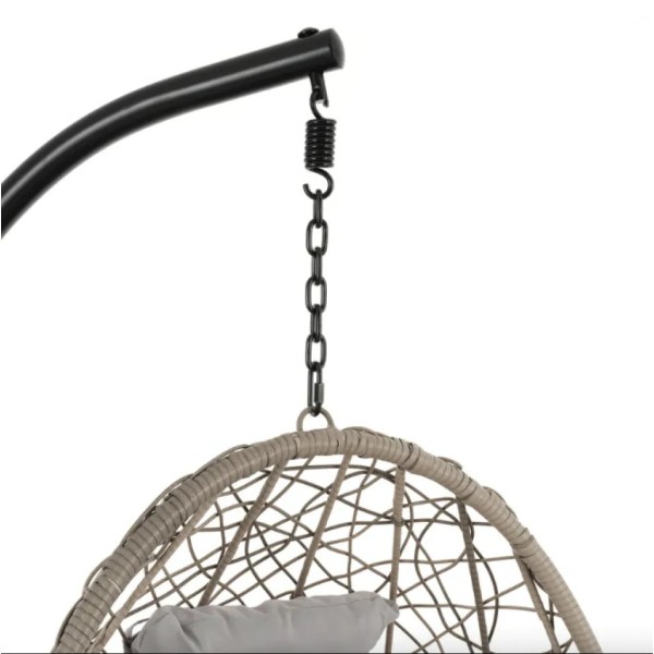 Підвісне крісло-кокон Di Volio Bacoli одномісне сіре