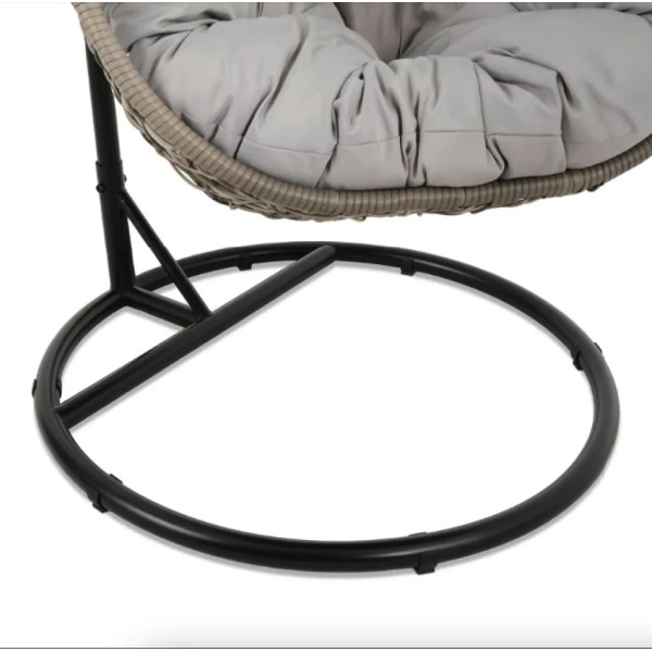 Підвісне крісло-кокон Di Volio Bacoli одномісне сіре