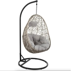 Підвісне крісло-кокон Di Volio Bacoli одномісне сіре