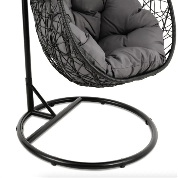 Підвісне крісло-кокон Di Volio Bacoli одномісне чорне