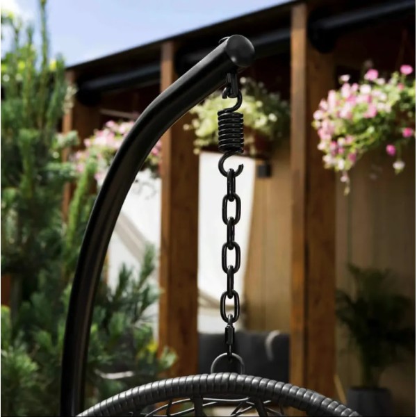 Підвісне крісло-кокон Di Volio Bacoli одномісне чорне