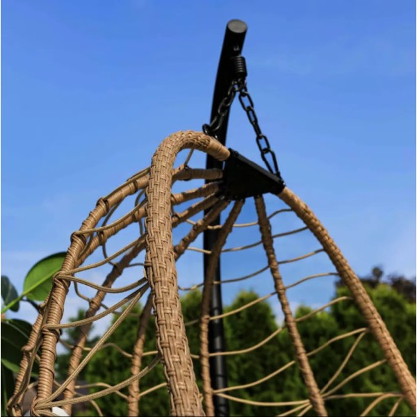 Підвісне крісло-кокон Di Volio Corta одномісне бежеве