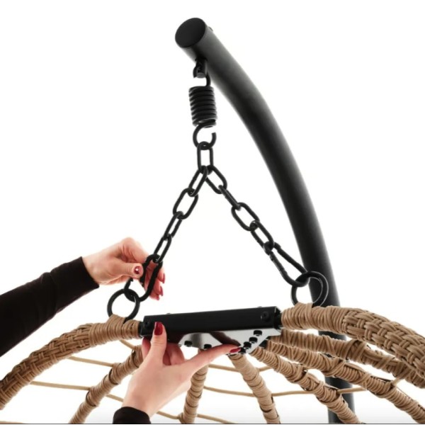 Підвісне крісло-кокон Di Volio Corta одномісне бежеве