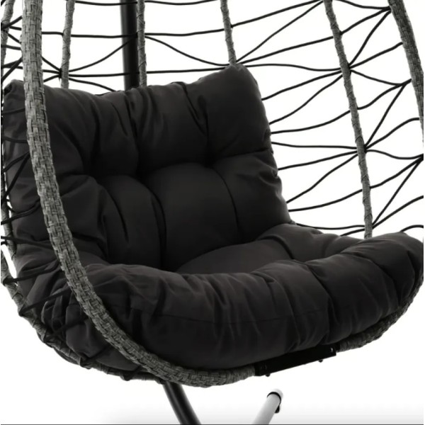 Підвісне крісло-кокон Di Volio Corta одномісне графітове