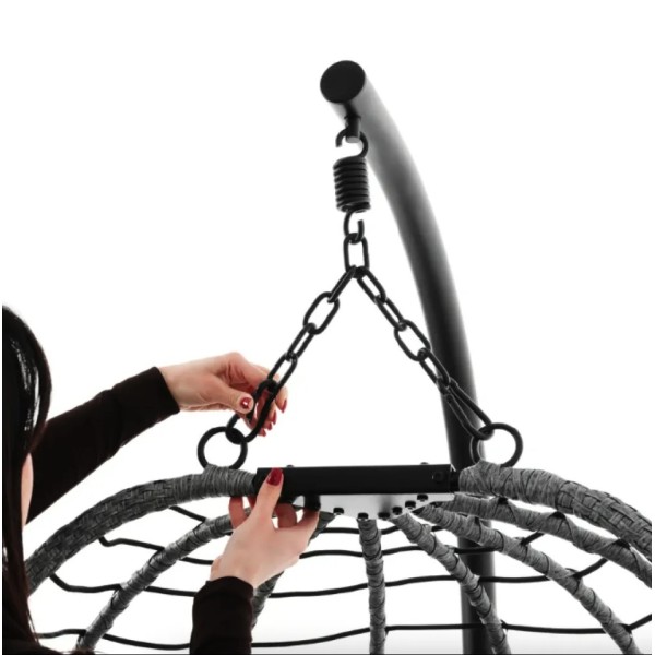 Підвісне крісло-кокон Di Volio Corta одномісне графітове