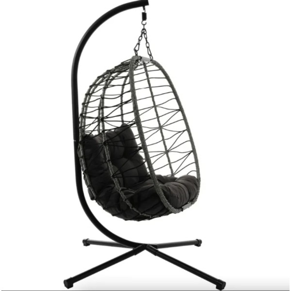 Підвісне крісло-кокон Di Volio Corta одномісне графітове