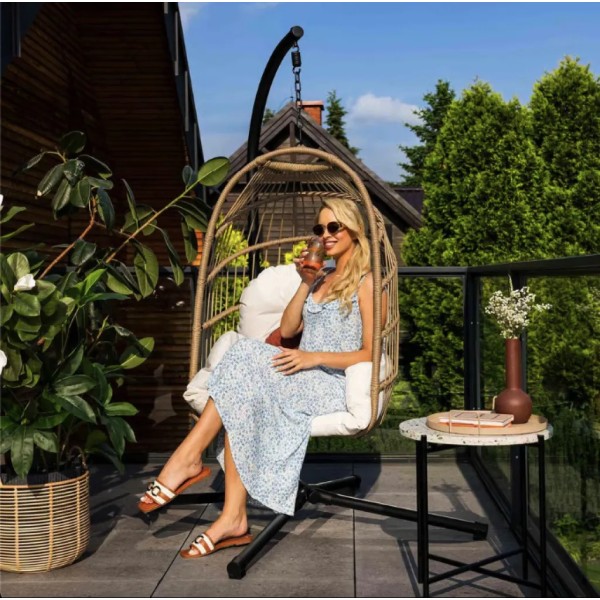 Підвісне крісло-кокон Di Volio Beluno бежеве