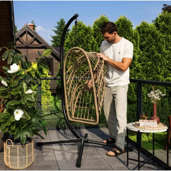 Підвісне крісло-кокон Di Volio Beluno бежеве