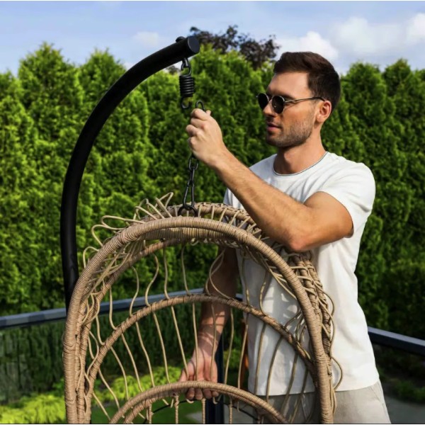 Підвісне крісло-кокон Di Volio Beluno бежеве