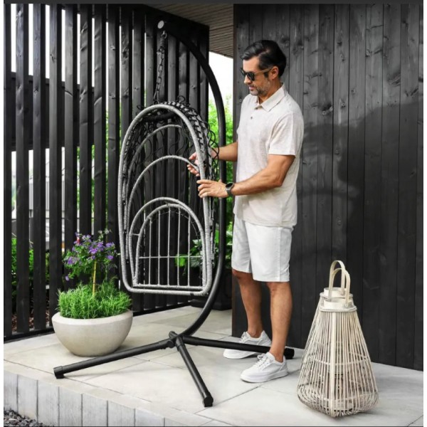 Підвісне крісло-кокон Di Volio Beluno графітове