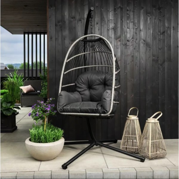 Підвісне крісло-кокон Di Volio Beluno графітове