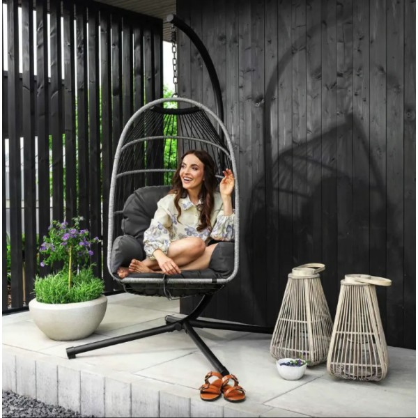 Підвісне крісло-кокон Di Volio Beluno графітове